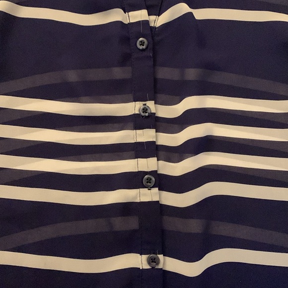 Old Navy Sheer Striped Blouse - Picture 4 of 5